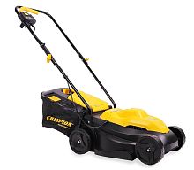 Газонокосилка эл. CHAMPION EM3411 (1 кВт  пласт+ткань 30л  шир.320мм выс.25-65мм, 6,4кг)